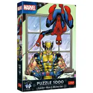 Crăciunul lui Omul Păianjen și Wolverine, puzzle premium plus de calitate, 1000 de piese - Trefl