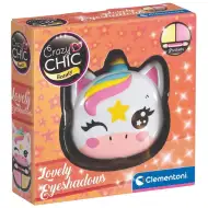 Crazy Chic: Fard de pleoape și aplicator în suport în formă de unicorn - Clementoni
