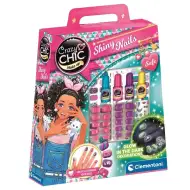 Crazy Chic: Set de decorare a unghiilor fluorescent cu autocolante și accesorii - Clementoni