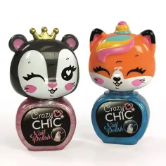 Crazy Chic: Set de lacuri de unghii cu capete de animale - Clementoni imaginea 2
