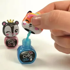 Crazy Chic: Set de lacuri de unghii cu capete de animale - Clementoni imaginea 3
