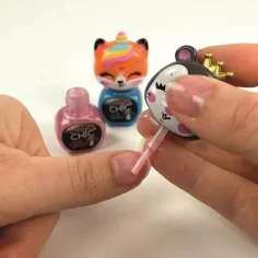 Crazy Chic: Set de lacuri de unghii cu capete de animale - Clementoni imaginea 4