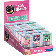 Crazy Chic: balsam de buze în recipient cu model animal, în diverse variante, 1 buc. - Clementoni