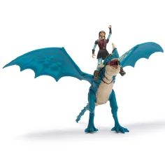 Cum să-ți dresezi dragonul: Set de figurine Dragon Fulger și Astrid - Spin Master imaginea 3