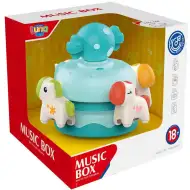 Cutie muzicală în culoarea albastră