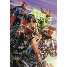 DC Comics: Liga Dreptății puzzle compact de 1000 de piese, 50x70cm - Clementoni imaginea 2