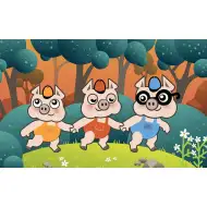 Diapozitivul cu cei trei purceluși