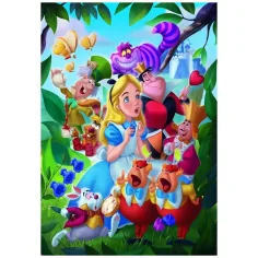 Disney+ - Alice în Țara Minunilor puzzle de 1000 de piese cu poster - Clementoni imaginea 2