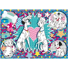 Disney 101 Dalmațieni 2 în 1 puzzle de 24 de piese și carte de colorat 35x25cm - Lisciani imaginea 2