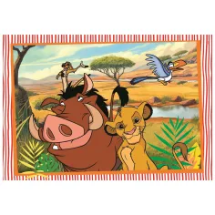 Disney Clasice, Regele Leu și Dumbo – puzzle Supercolor 2 x 20 de piese - Clementoni imaginea 2