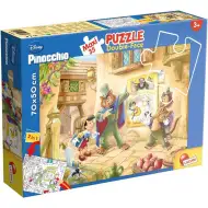 Disney Pinocchio 2 în 1 maxi puzzle de 35 piese și carte de colorat 70x50cm - Lisciani