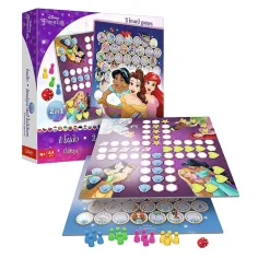 Disney+Prințese 2-în-1 joc de societate: Cine râde la urmă? și Șerpi și scări - Trefl imaginea 3