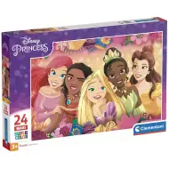 Disney+Prințese: Maxi Super Color Puzzle 24 piese - Clementoni