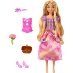 Disney Prințese: Surpriză Magică Păpușă Rapunzel - Mattel imaginea 2