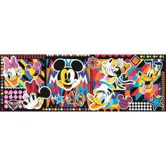 Disney: Puzzle panoramic clasic cu Mickey Mouse de 1000 de piese, 98x33cm - Clementoni imaginea 2