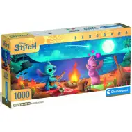 Disney+Stitch – Picnic pe plajă panoramă puzzle 1000 de piese - Clementoni