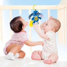 Disney+Stitch jucărie de pluș zornăitoare pentru bebeluși - Clementoni imaginea 3