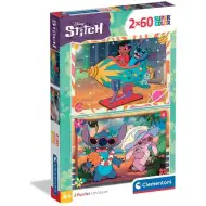Disney Stitch puzzle Supercolor 2x60 piese - Clementoni