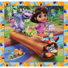 Dora Exploratoarea puzzle Supercolor 3x48 piese - Clementoni imaginea 3