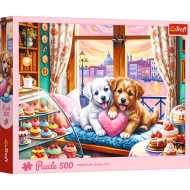 Dragoste de cățeluș Calitate premium Puzzle de 500 piese – Trefl