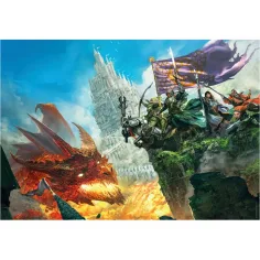 Dungeons & Dragons – Ținutul Flăcărilor puzzle de 500 de piese - Clementoni imaginea 2