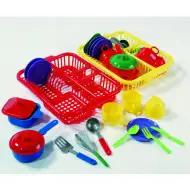 Set uscător vase bucătărie cu 17 piese