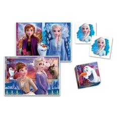 Edukit: Frozen 4 în 1 colecție de jocuri - Clementoni imaginea 2