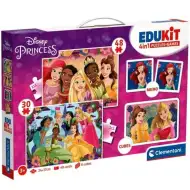 Edukit: Prințesele Disney 4 în 1 colecție de jocuri - Clementoni