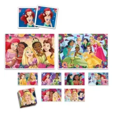 Edukit: Prințesele Disney 4 în 1 colecție de jocuri - Clementoni imaginea 2
