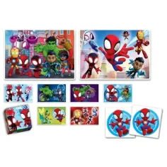 Edukit: Spidey 4 în 1 colecție de jocuri - Clementoni imaginea 2