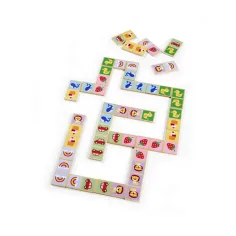 Eichhorn: Domino din lemn colorat, cu motive pentru copii - Simba Toys imaginea 2