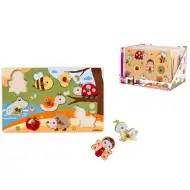 Eichhorn: Puzzle cu mânere din lemn cu animale, diverse variante 1 buc - Simba Toys