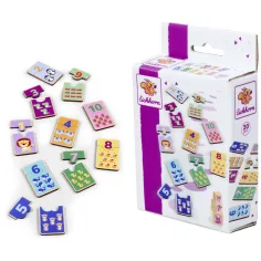 Eichhorn: Puzzle din lemn cu numere – Joc de potrivire cu animale - Simba Toys imaginea 2