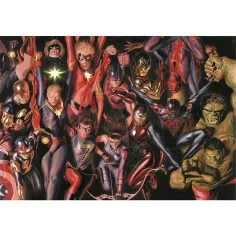 Eroi Marvel puzzle compact de 1000 de piese, 70x50cm - Clementoni imaginea 2