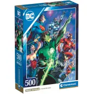 Eroii Ligii Dreptății de la DC Comics, puzzle HQC de 500 de piese - Clementoni