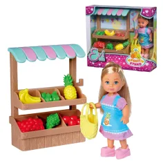 Evi Love: Set de joacă cu păpușa Evi și stand de fructe - Simba Toys imaginea 5