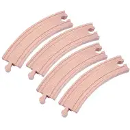 Şine curbate lungi din lemn 4 bucăţi