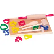 Set accesorii bucătărie din lemn cu 15 elemente