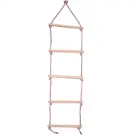 Scară din frânghie şi lemn