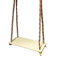 Leagăn din lemn cu frânghie 