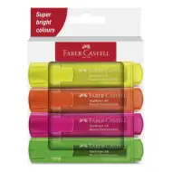 Faber-Castell: 1546 Neon fluorescent set de 4 markere textmarker
