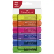 Faber-Castell: 1546 Neon fluorescent set de 6 markere pentru evidențiere