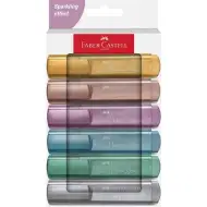Faber-Castell: 1546 Set de 6 markere evidențiatoare metalice