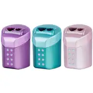 Faber-Castell: Ascuțitoare RollOn Sparkle cu recipient, cu două orificii, disponibilă în mai multe culori, 1 bucată