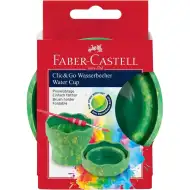 Faber-Castell: Click and Go bol verde pentru pensule cu model marmorat