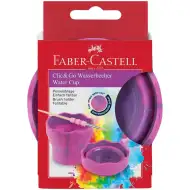 Faber-Castell: Click and Go pahar pentru pensule, roz marmorat
