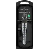 Faber-Castell: Compas cu reglare rapidă GRIP – culoare argintie, cu design ergonomic