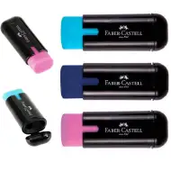 Faber-Castell: Culori la modă, ascuțitoare cu gumă de șters, diverse modele, 1 buc.