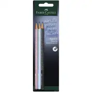 Faber-Castell: GRIP Sparkle Harmony set de 3 creioane grafit "B"