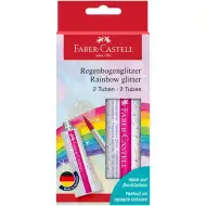 Faber-Castell: Lipici sclipici în culori de curcubeu 2x12ml